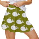 Cute Whale Illustration Pattern Women s Skort View3