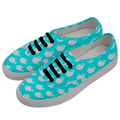 Cute Whale Illustration Pattern Men s Classic Low Top Sneakers