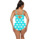 Cute Whale Illustration Pattern Retro Full Coverage Swimsuit View4