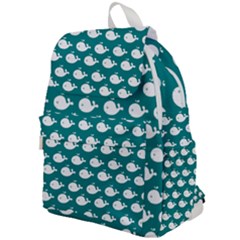 Cute Whale Illustration Pattern Top Flap Backpack