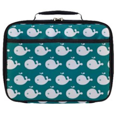 Cute Whale Illustration Pattern Full Print Lunch Bag by GardenOfOphir