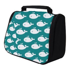 Cute Whale Illustration Pattern Full Print Travel Pouch (Small)