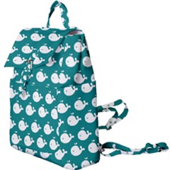 Cute Whale Illustration Pattern Buckle Everyday Backpack