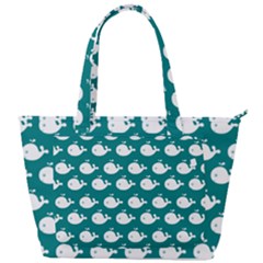 Cute Whale Illustration Pattern Back Pocket Shoulder Bag 