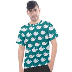 Cute Whale Illustration Pattern Men s Sport Top