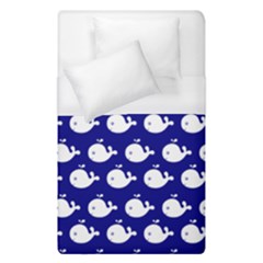 Cute Whale Illustration Pattern Duvet Cover (single Size) by GardenOfOphir