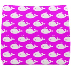 Cute Whale Illustration Pattern Seat Cushion by GardenOfOphir