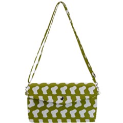 Cute Baby Socks Illustration Pattern Removable Strap Clutch Bag