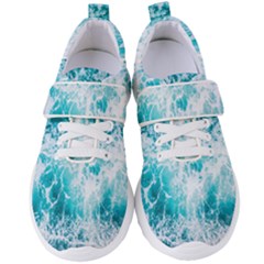 Tropical Blue Ocean Wave Women s Velcro Strap Shoes by Jack14