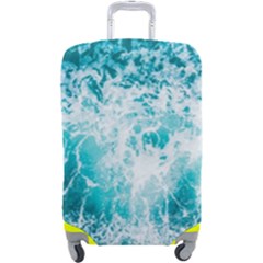 Tropical Blue Ocean Wave Luggage Cover (large) by Jack14