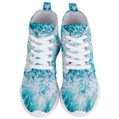 Tropical Blue Ocean Wave Women s Lightweight High Top Sneakers by Jack14