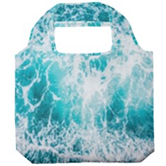 Tropical Blue Ocean Wave Foldable Grocery Recycle Bag by Jack14