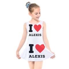 I Love Alexis Kids  Skater Dress Swimsuit by ilovewhateva