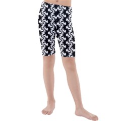 Candy Illustration Pattern Kids  Mid Length Swim Shorts