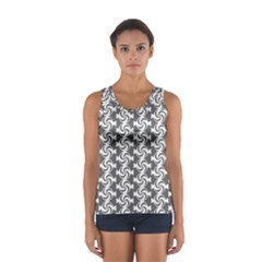 Candy Illustration Pattern Sport Tank Top  by GardenOfOphir