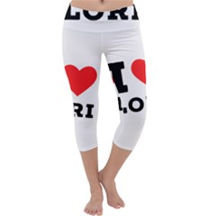 I Love Lori Capri Yoga Leggings by ilovewhateva