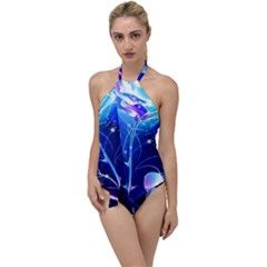 Rose Glow Love Colored Go With The Flow One Piece Swimsuit by Jancukart