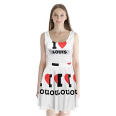 I Love Louis Split Back Mini Dress  by ilovewhateva