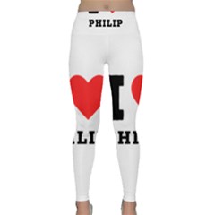 I Love Philip Lightweight Velour Classic Yoga Leggings by ilovewhateva