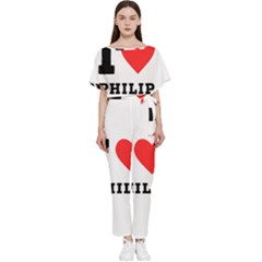 I Love Philip Batwing Lightweight Chiffon Jumpsuit by ilovewhateva