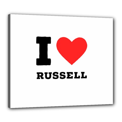 I Love Russell Canvas 24  X 20  (stretched) by ilovewhateva