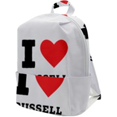 I Love Russell Zip Up Backpack by ilovewhateva