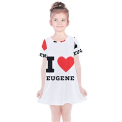 I Love Eugene Kids  Simple Cotton Dress by ilovewhateva