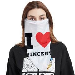 I Love Vincent  Face Covering Bandana (triangle) by ilovewhateva