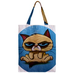 Grumpy Cat Zipper Classic Tote Bag by Jancukart