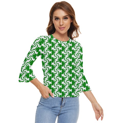 Candy Illustration Pattern Bell Sleeve Top by GardenOfOphir