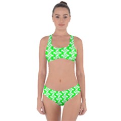 Candy Illustration Pattern Criss Cross Bikini Set by GardenOfOphir