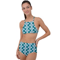 Cute Candy Illustration Pattern For Kids And Kids At Heart High Waist Tankini Set by GardenOfOphir