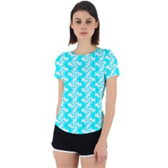 Candy Illustration Pattern Back Cut Out Sport Tee by GardenOfOphir