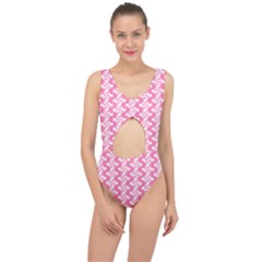 Cute Candy Illustration Pattern For Kids And Kids At Heart Center Cut Out Swimsuit by GardenOfOphir