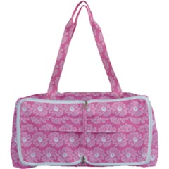 Pink Gerbera Daisy Vector Tile Pattern Multi Function Bag by GardenOfOphir