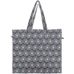 Gerbera Daisy Vector Tile Pattern Canvas Travel Bag by GardenOfOphir