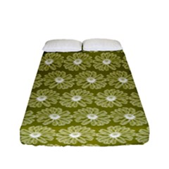 Gerbera Daisy Vector Tile Pattern Fitted Sheet (full/ Double Size) by GardenOfOphir