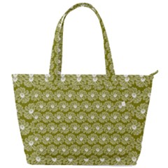Gerbera Daisy Vector Tile Pattern Back Pocket Shoulder Bag  by GardenOfOphir