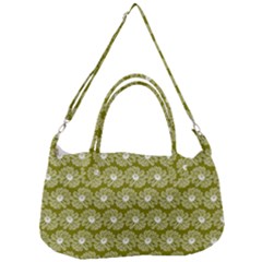 Gerbera Daisy Vector Tile Pattern Removal Strap Handbag by GardenOfOphir