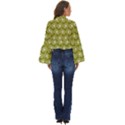 Gerbera Daisy Vector Tile Pattern Boho Long Bell Sleeve Top View4