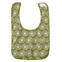 Gerbera Daisy Vector Tile Pattern Baby Bib by GardenOfOphir