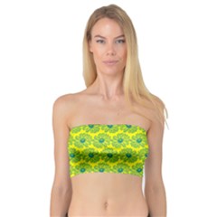 Gerbera Daisy Vector Tile Pattern Bandeau Top by GardenOfOphir