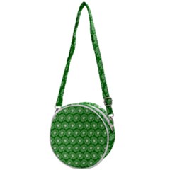 Gerbera Daisy Vector Tile Pattern Crossbody Circle Bag by GardenOfOphir