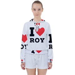 I Love Roy Women s Tie Up Sweat by ilovewhateva