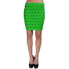 Gerbera Daisy Vector Tile Pattern Bodycon Skirt by GardenOfOphir