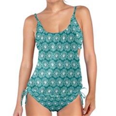 Gerbera Daisy Vector Tile Pattern Tankini Set by GardenOfOphir