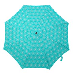 Gerbera Daisy Vector Tile Pattern Hook Handle Umbrellas (medium) by GardenOfOphir