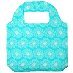 Gerbera Daisy Vector Tile Pattern Foldable Grocery Recycle Bag by GardenOfOphir