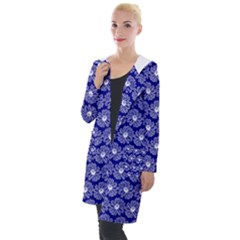 Gerbera Daisy Vector Tile Pattern Hooded Pocket Cardigan by GardenOfOphir