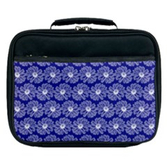 Gerbera Daisy Vector Tile Pattern Lunch Bag by GardenOfOphir